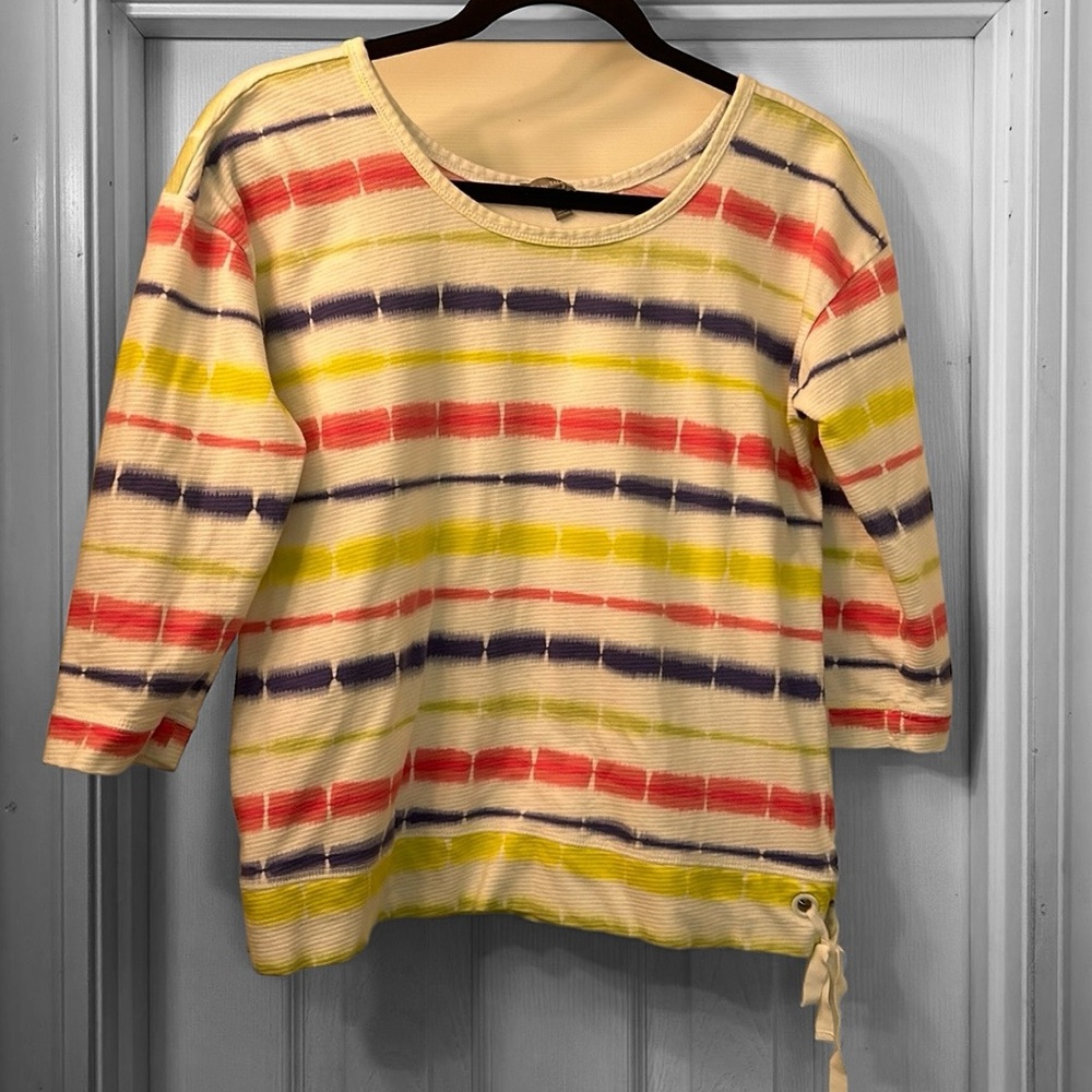 T by Talbots PETITE Cotton Tie Dye Tee